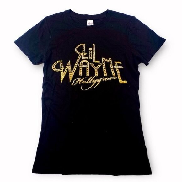 NWOT Lil Wayne Hollygrove Tee Shirt Black, Size X-Large - Picture 1 of 3